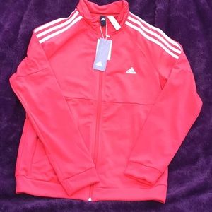 Brand red adidas track jacket